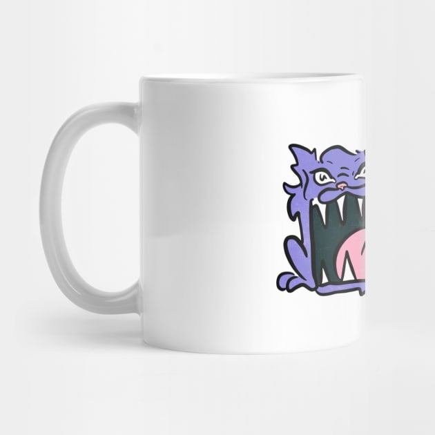 Big mouth purple baby kitty by Sasha Banana 